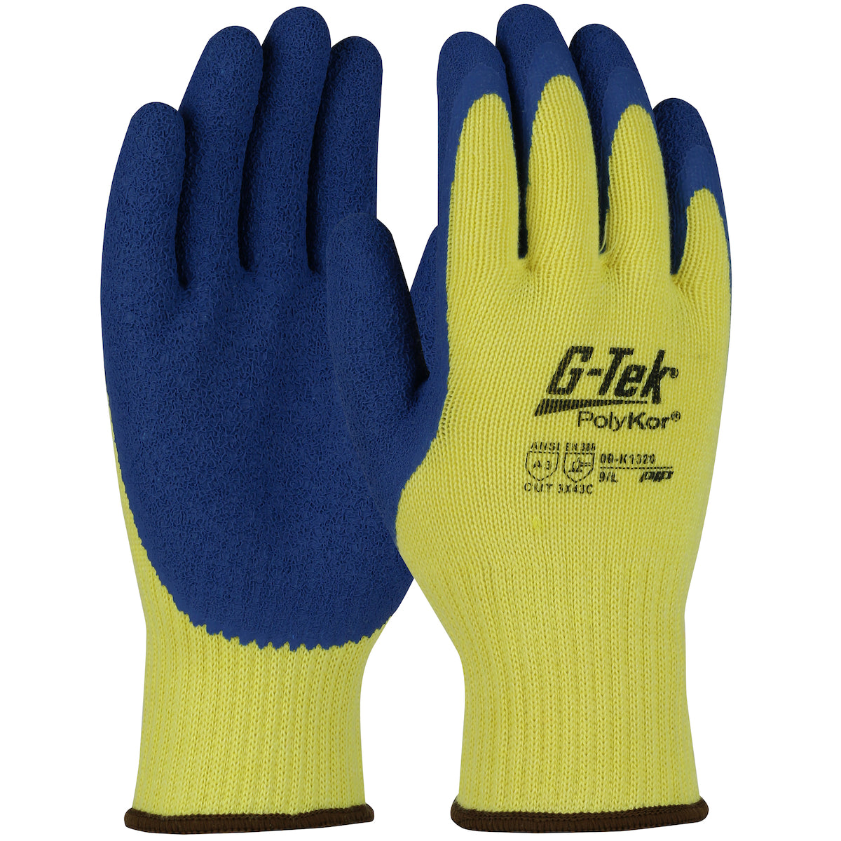 PIP Seamless Knit A3 PolyKor®/Aramid Blended Glove with Latex Coated Crinkle Grip on Palm & Fingers