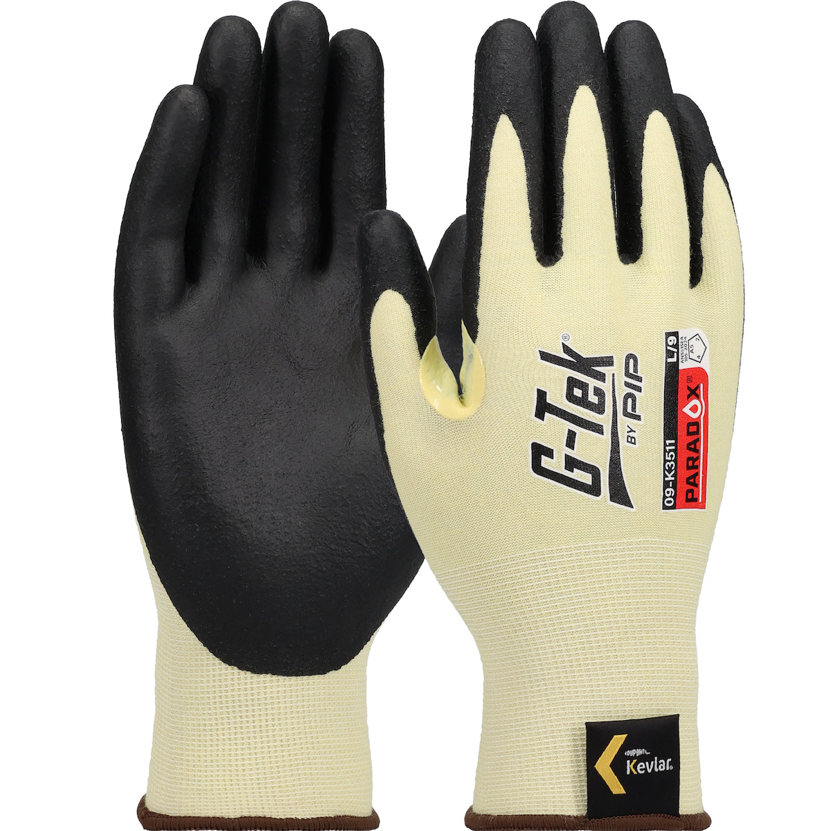 PIP Seamless Knit Kevlar® Blended Glove with Foam Nitrile Coated Grip on Palm & Fingers - 21 Gauge - Touchscreen