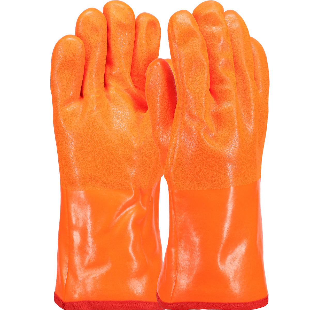 PIP PVC Dipped Glove with Insulated Foam Liner and Rough Finish - 12" Length – L