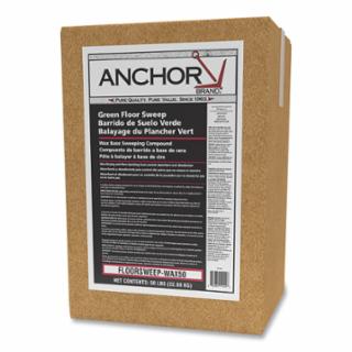 Wax-Based Floor Sweeping Compound, Green, 50 LB/BX