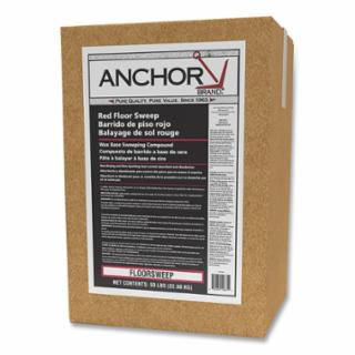 Oil-Based Non-Sanded Floor Sweeping Compound, Red, 50 LB/BX