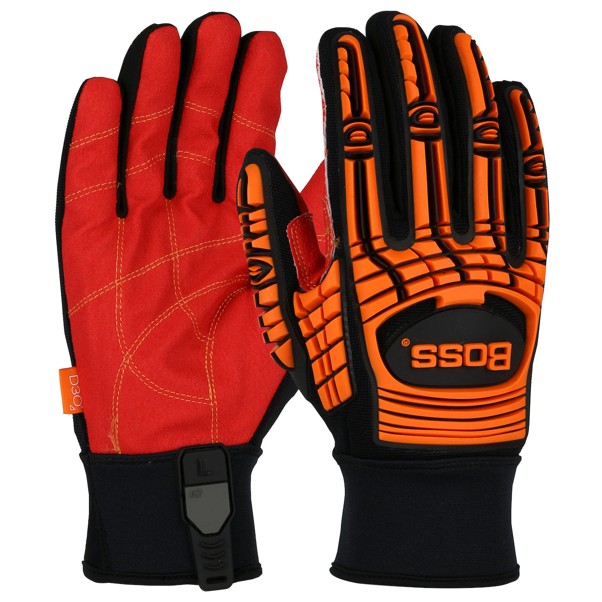 Boss Red PVC Grip Palm and Spandex Back