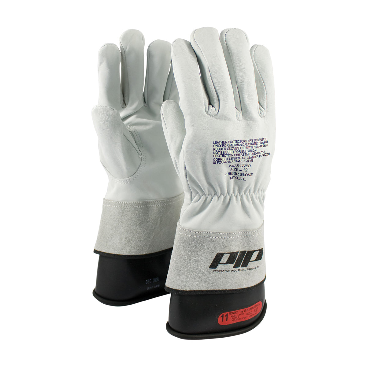 PIP Top Grain Goatskin Leather Protector for Novax® Gloves - Gauntlet Cuff