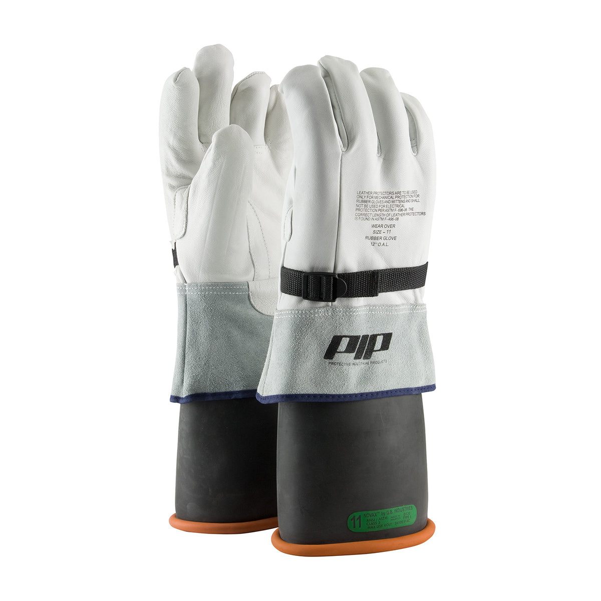 PIP Top Grain Goatskin Leather Protector for Novax® Gloves - Gauntlet Cuff