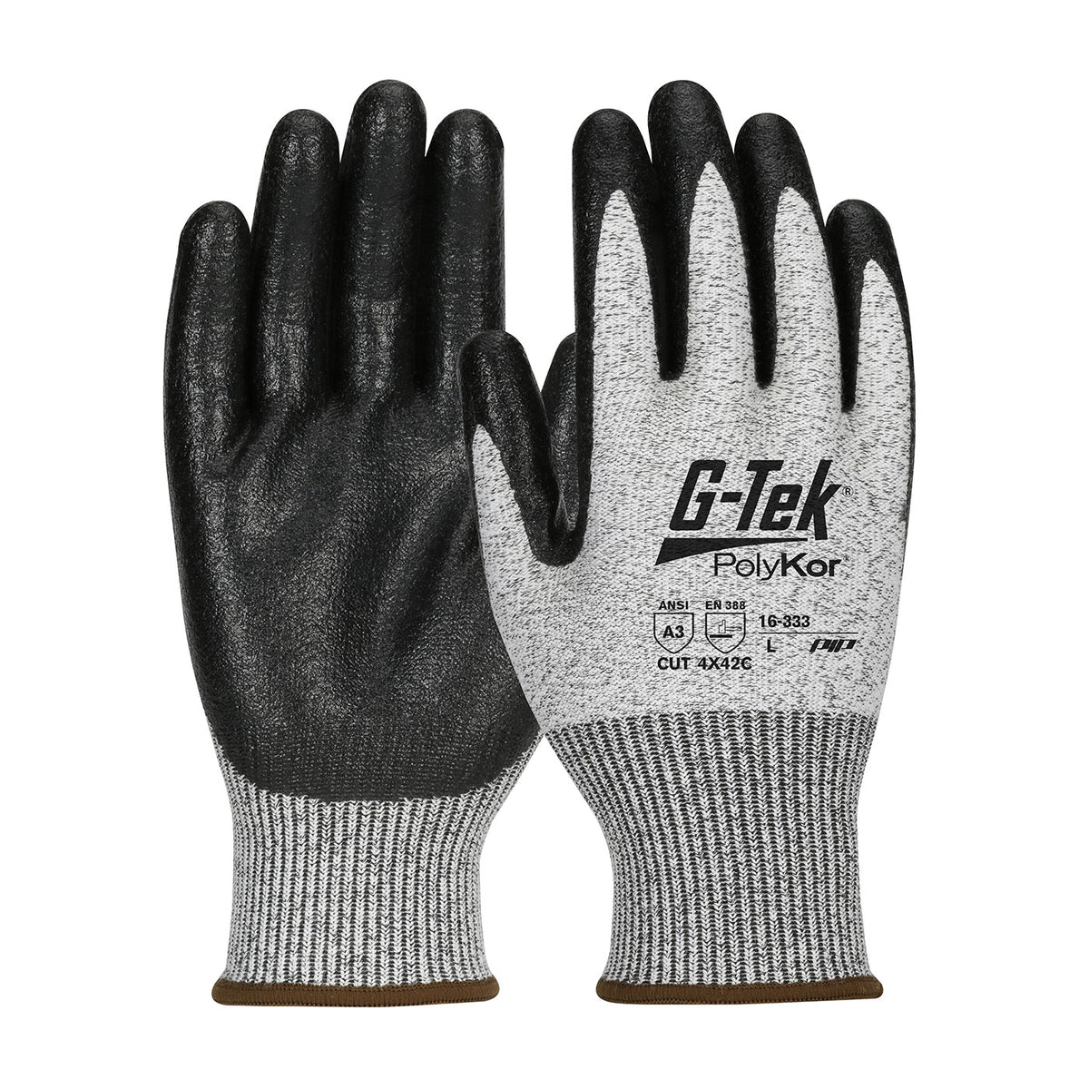 PIP Seamless Knit PolyKor® Blended Glove with Nitrile Coated MicroSurface Grip on Palm &amp; Fingers