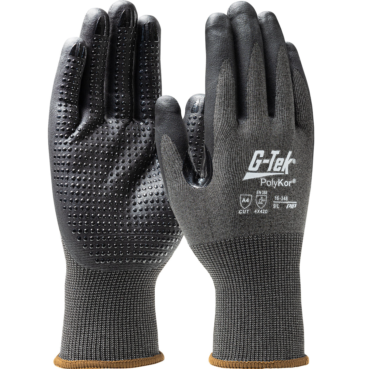 PIP Seamless Knit Coreless PolyKor® Blended Glove with Foam Nitrile Coated Grip &amp; Micro Dots on Palm and Fingers - Touchscreen