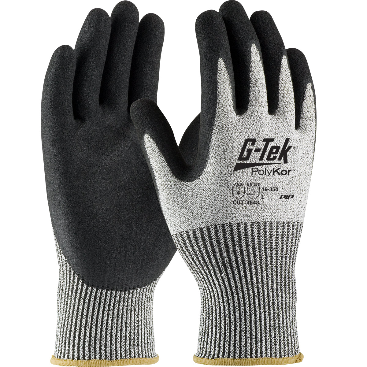 PIP Seamless Knit A4 PolyKor® Blended Glove with Double-Dipped Nitrile Coated MicroSurface Grip on Palm & Fingers