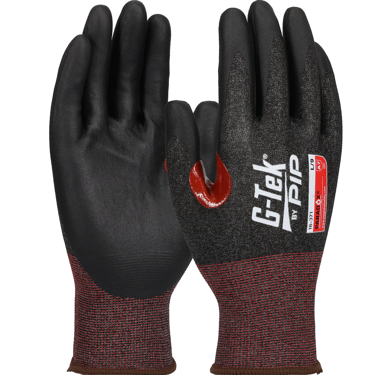 PIP Seamless Knit PolyKor® Blended Glove with Foam Nitrile Coated Grip on Palm &amp; Fingers - 21 Gauge - Touchscreen