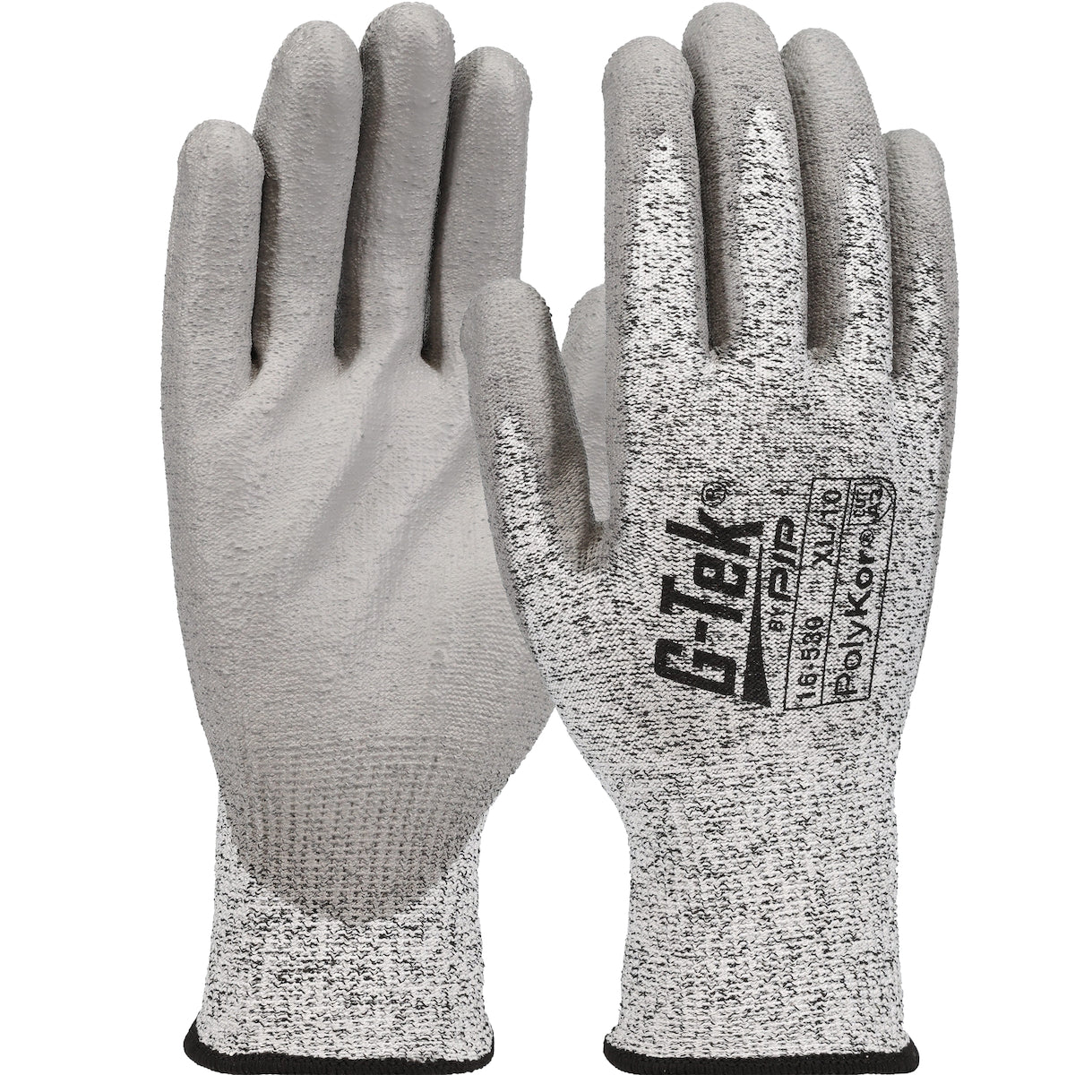 PIP Seamless Knit PolyKor® Blended Glove with Polyurethane Coated Flat Grip on Palm & Fingers