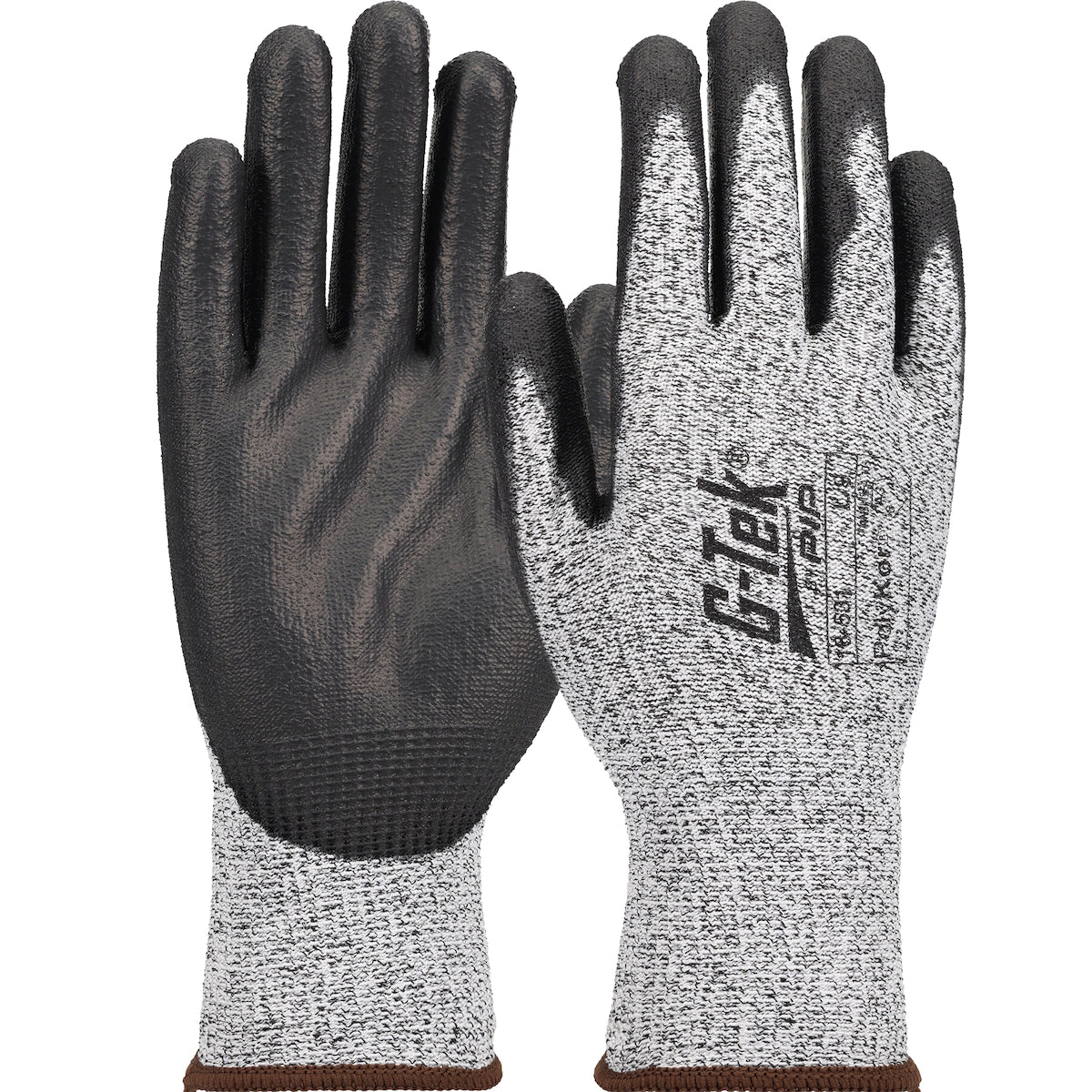 PIP Seamless Knit PolyKor® Blended Glove with Polyurethane Coated Flat Grip on Palm &amp; Fingers - Touchscreen