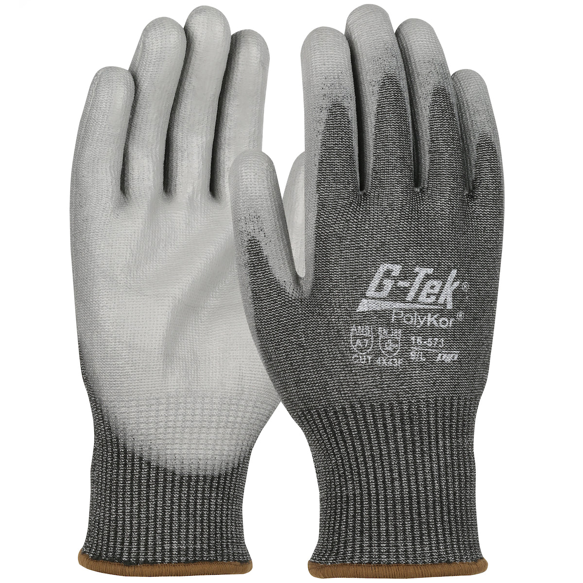 PIP Seamless Knit A7 PolyKor® Blended Glove with Polyurethane Coated Flat Grip on Palm & Fingers