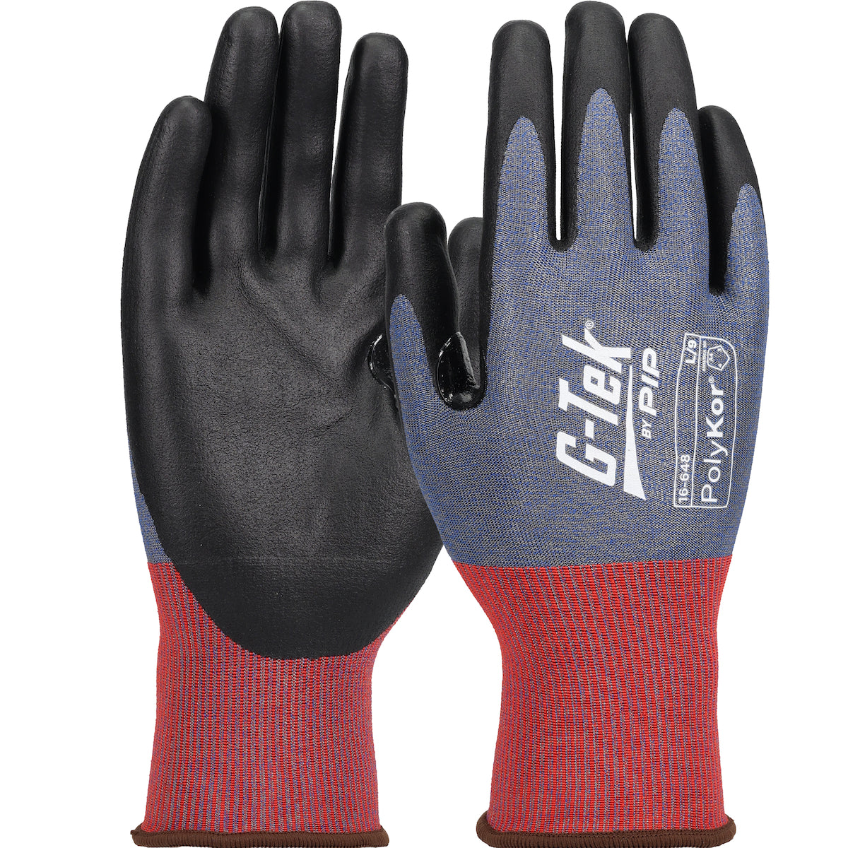 PIP Seamless Knit Coreless PolyKor® Blended Glove with Foam Nitrile Coated Grip on Palm &amp; Fingers - Touchscreen