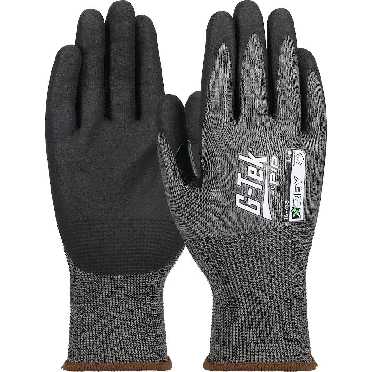 PIP Seamless Knit Coreless PolyKor® Blended Glove with Foam Nitrile Coated Grip on Palm and Fingers - Touchscreen