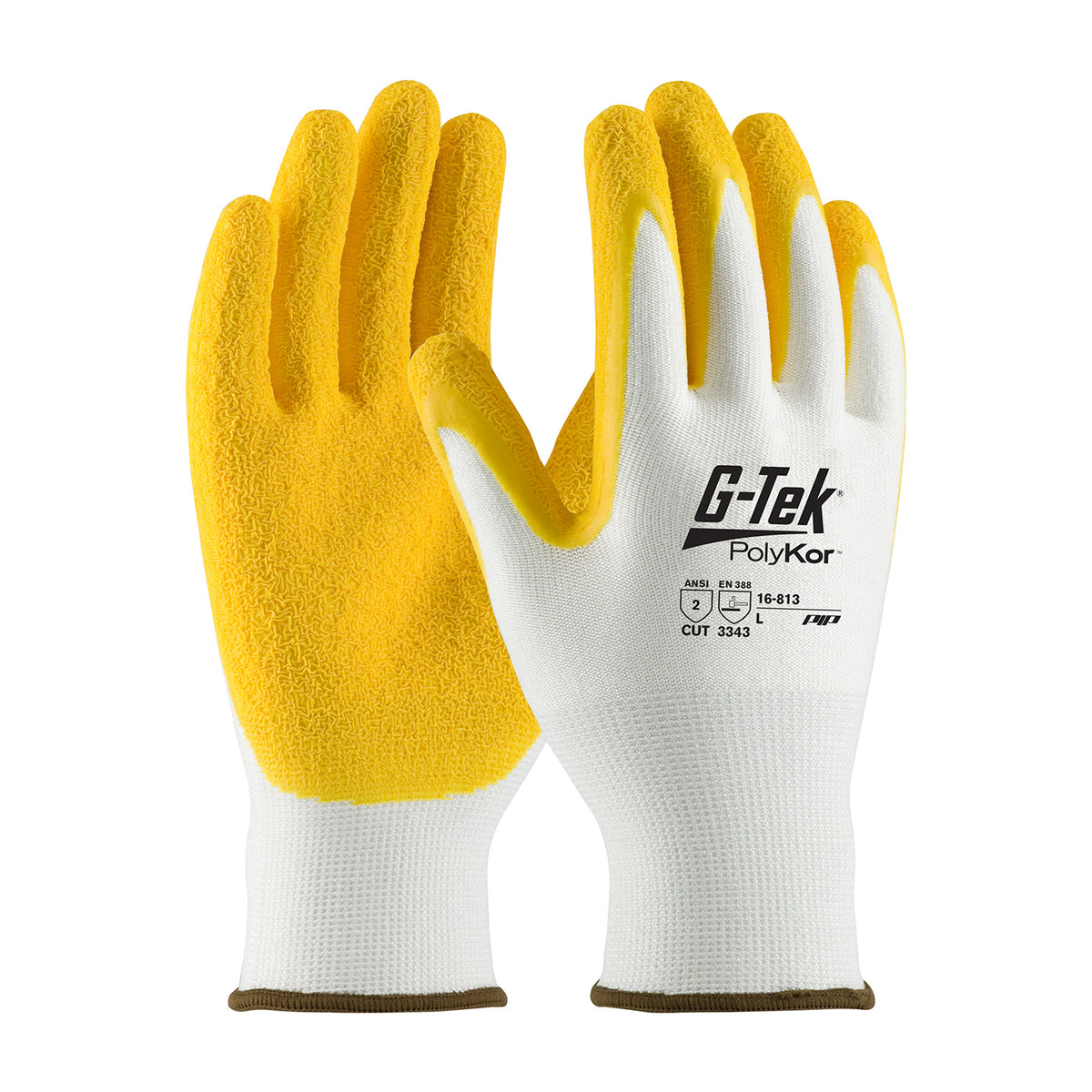 PIP Seamless Knit A2 PolyKor® Blended Glove with Latex Coated Crinkle Grip on Palm & Fingers