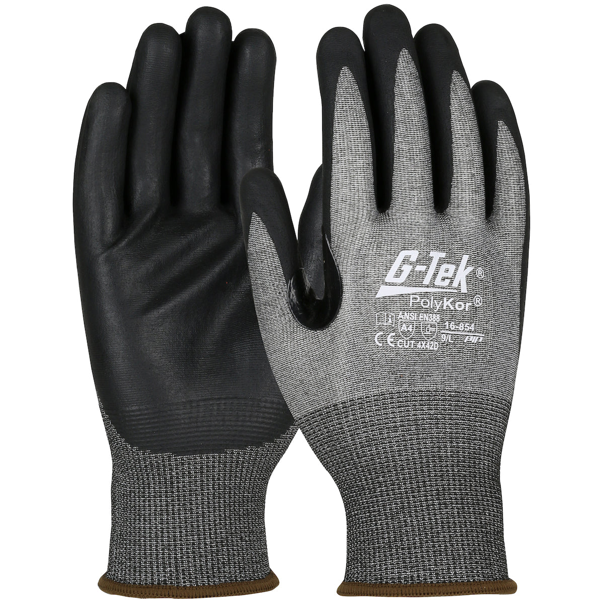 PIP Seamless Knit PolyKor® Blended Glove with Foam Nitrile Coated Grip on Palm &amp; Fingers - Touchscreen