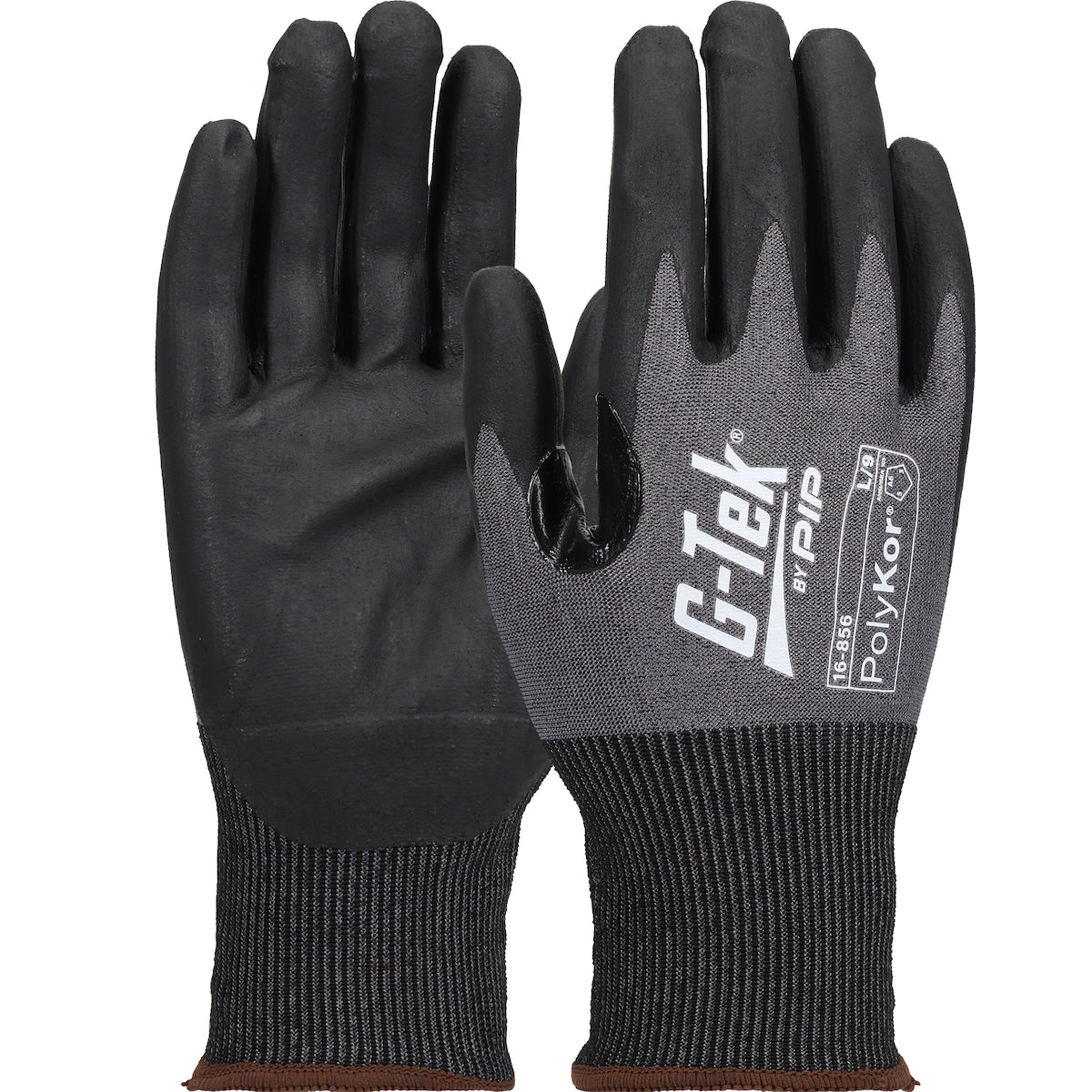 PIP Seamless Knit A6 PolyKor® Blended Glove with Foam Nitrile Coated Grip on Palm & Fingers - 18 Gauge - Touchscreen