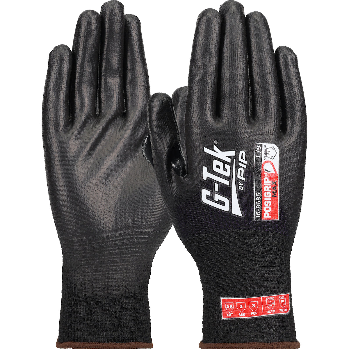 PIP Seamless Knit PolyKor® Blended Glove with PosiGrip MAX™ Coating on Palm, Fingers &amp; Knuckles - Touchscreen