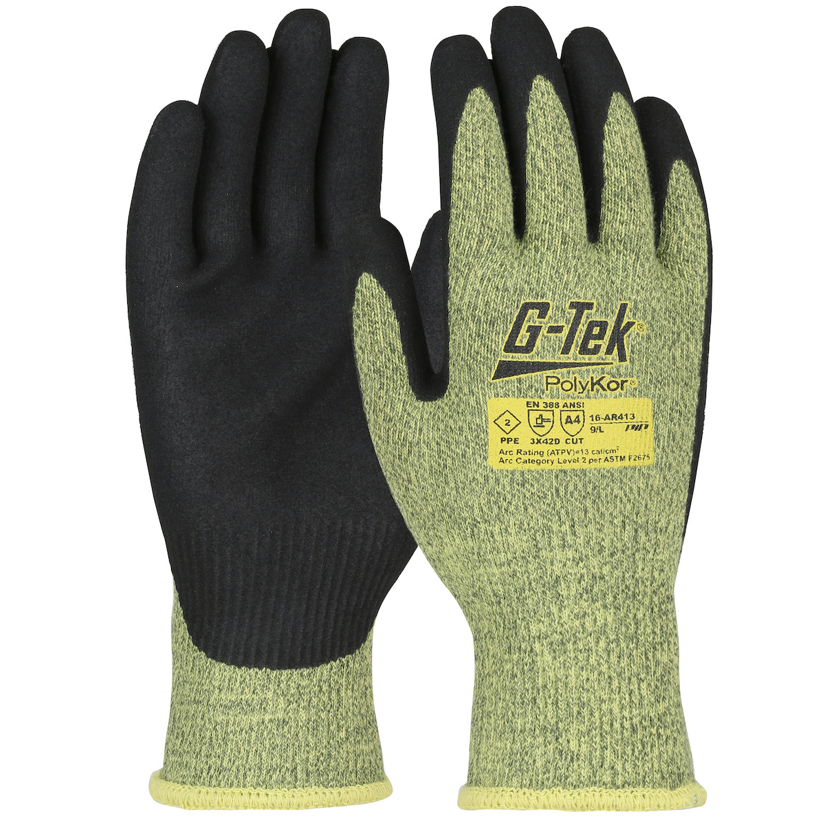 PIP AR Seamless Knit PolyKor®/Aramid Blend Glove with Neoprene Foam Coated Grip on Palm &amp; Fingers