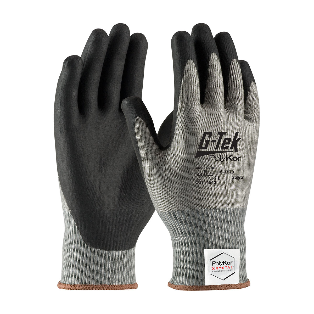PIP Seamless Knit A4 PolyKor® Xrystal® Blended Glove with NeoFoam® Coated Grip on Palm & Fingers - Touchscreen