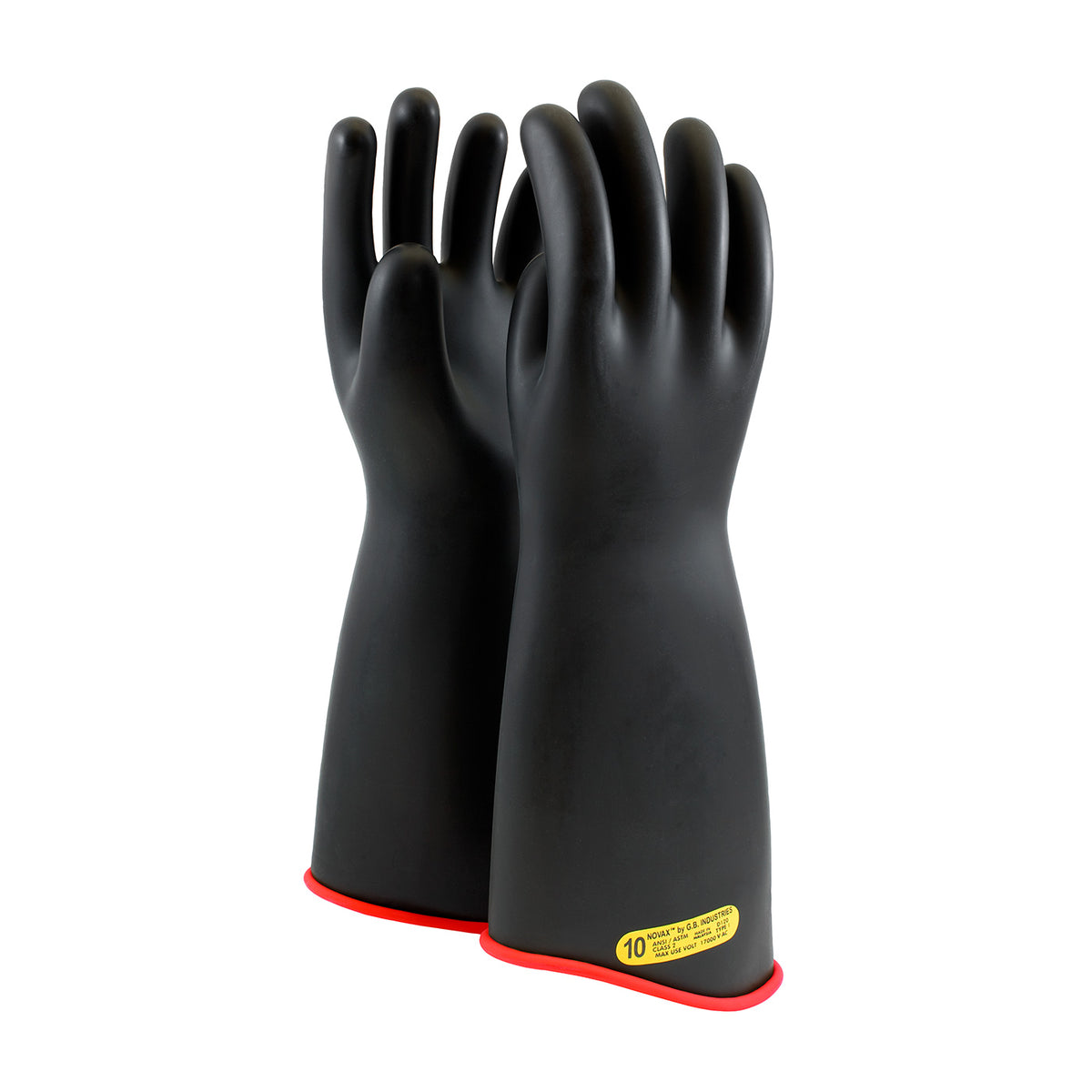 NOVAX Class 2 Rubber Insulating Glove with Contour Cuff - 18"