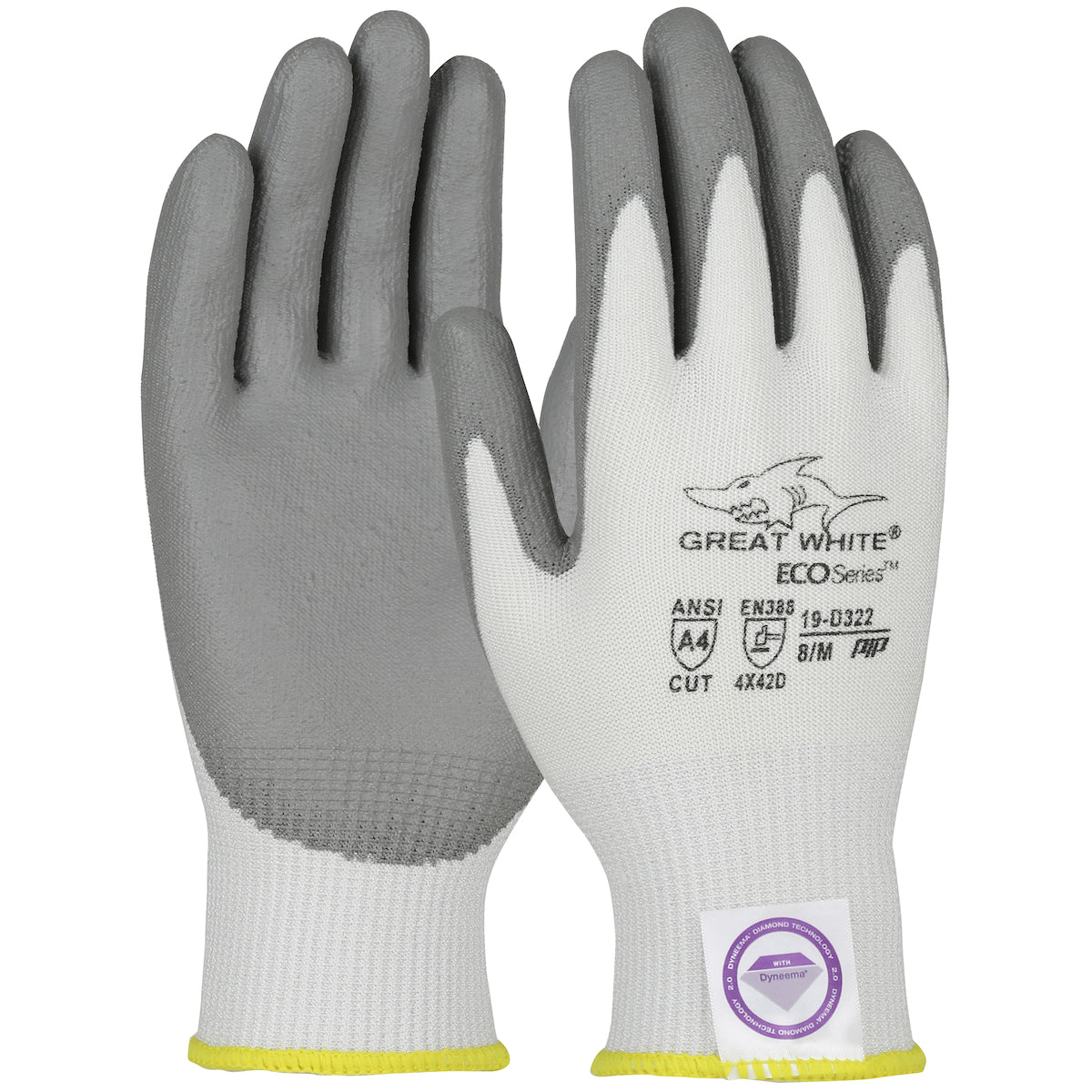 PIP Seamless Knit Dyneema® Diamond 2.0 Blended Glove with Polyurethane Coated Flat Grip on Palm &amp; Fingers