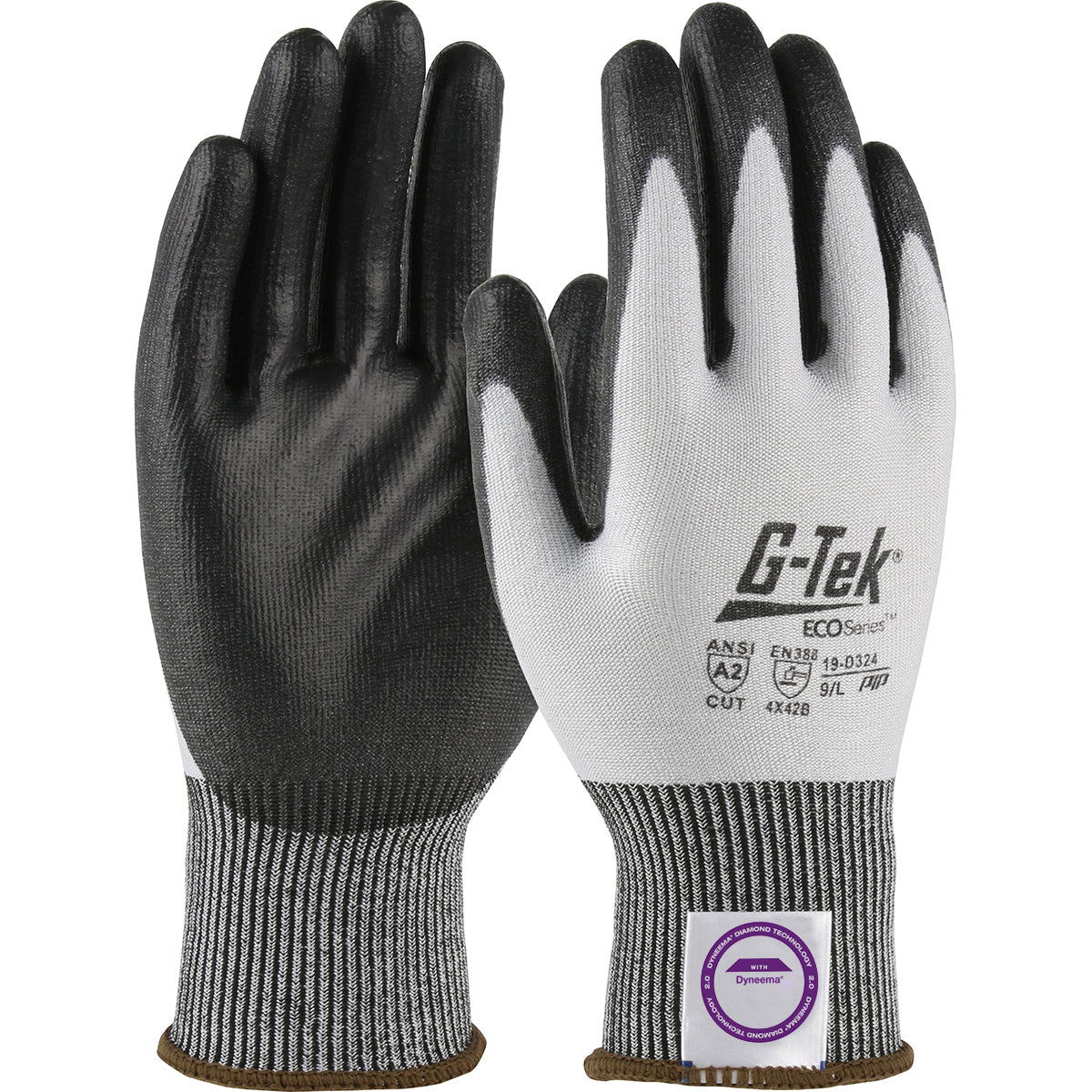PIP Seamless Knit Dyneema® Phoenix Blended Glove with Polyurethane Coated Flat Grip on Palm &amp; Fingers
