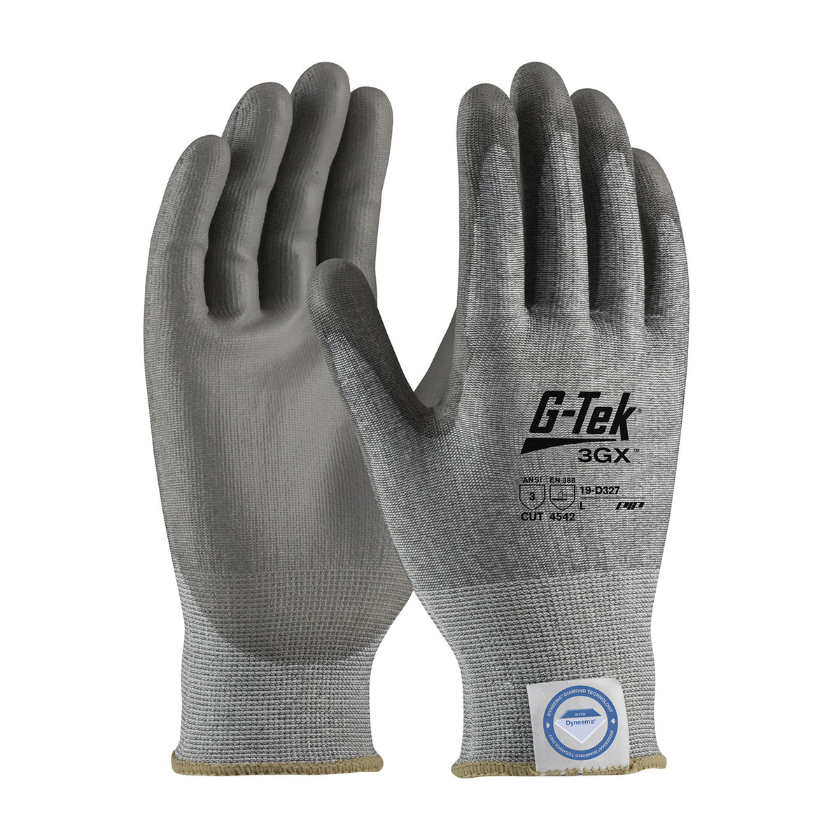 PIP Seamless Knit A3 Dyneema® Diamond Blended Glove with Polyurethane Coated Flat Grip on Palm &amp; Fingers