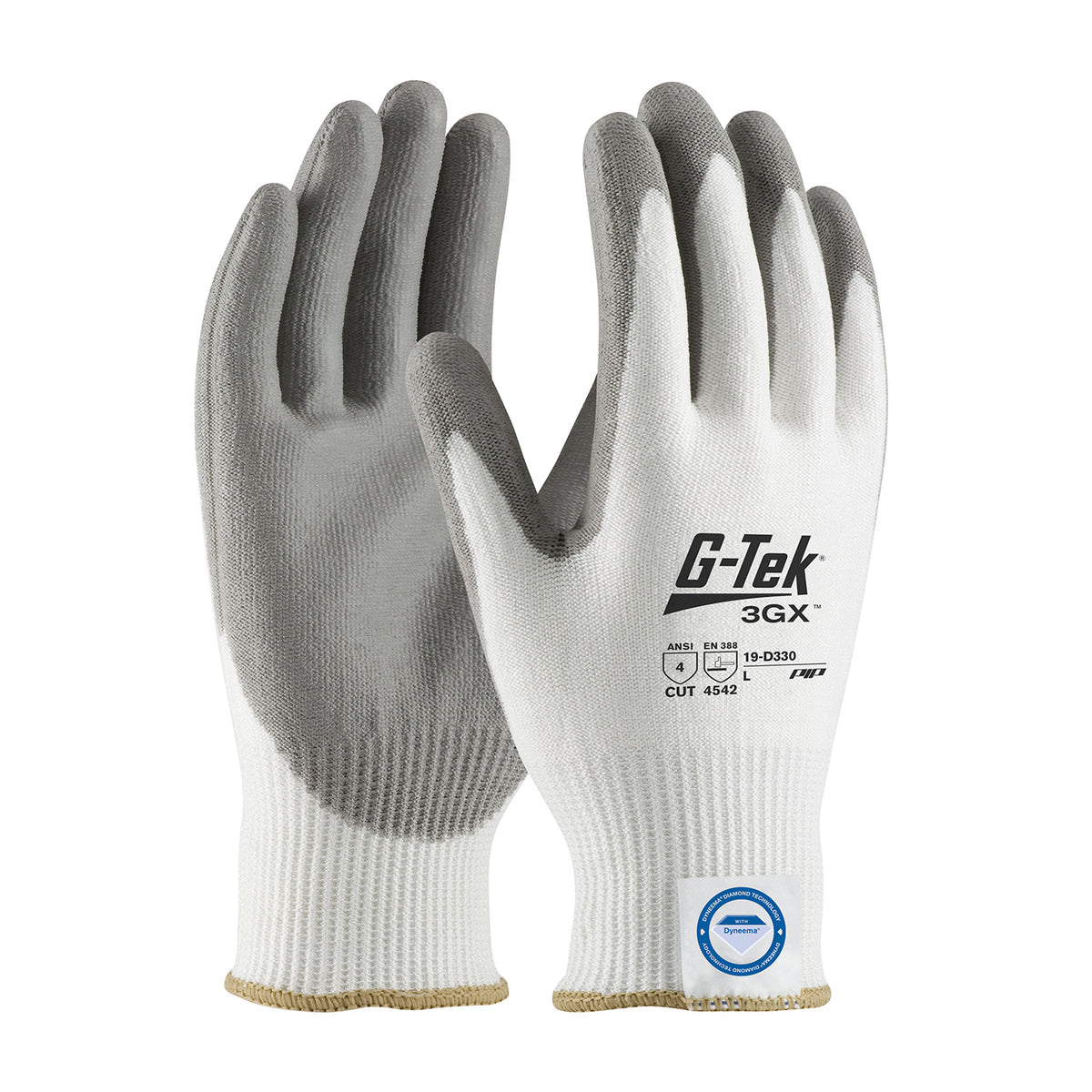 PIP Seamless Knit A4 Dyneema® Diamond Blended Glove with Polyurethane Coated Flat Grip on Palm &amp; Fingers
