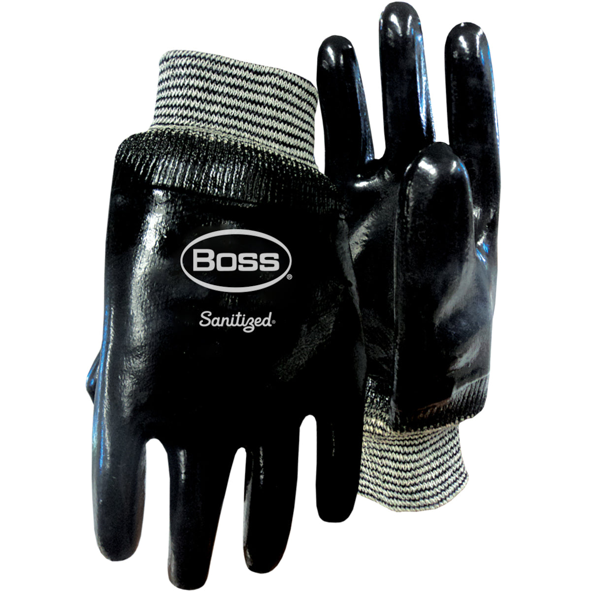 Boss Black Heavyweight Neoprene with Interlock Liner and Smooth Grip – L