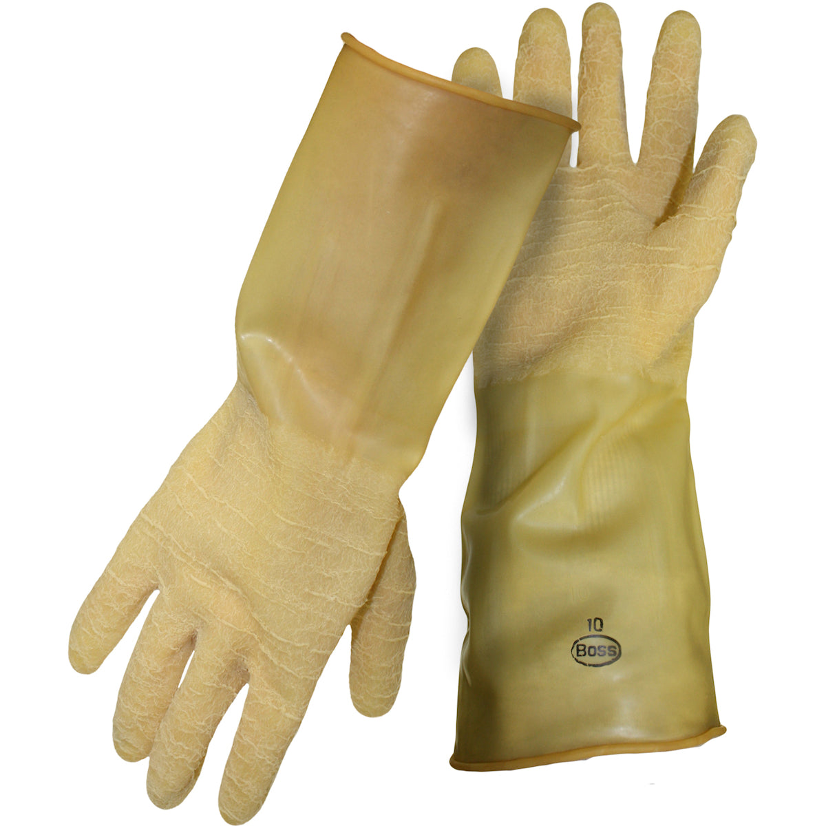 Boss Unsupported Latex, Unlined with Crinkle Grip - 18 Mil