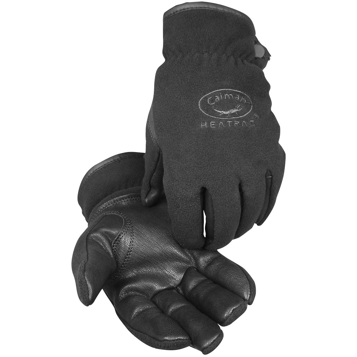 Caiman Goat Grain Leather Palm Glove with Fleece Back and Heatrac® Insulation