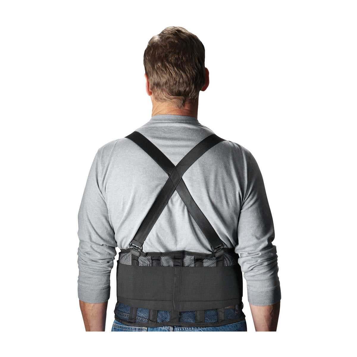 PIP Black Mesh Back Support Belt