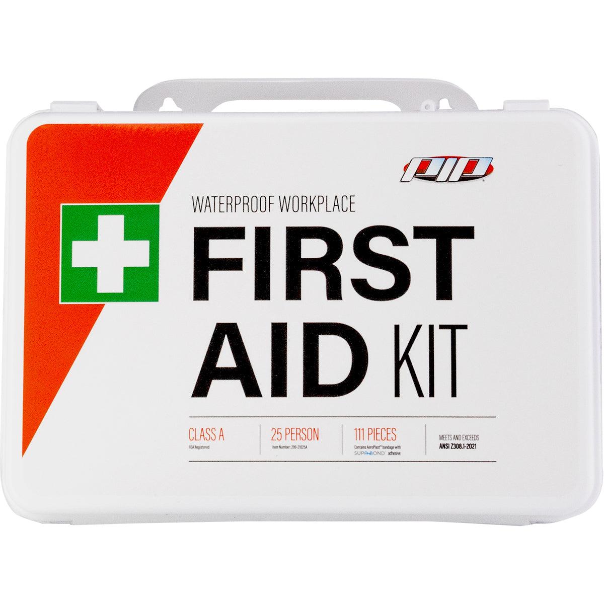PIP ANSI Class A Waterproof First Aid Kit - 25 Person