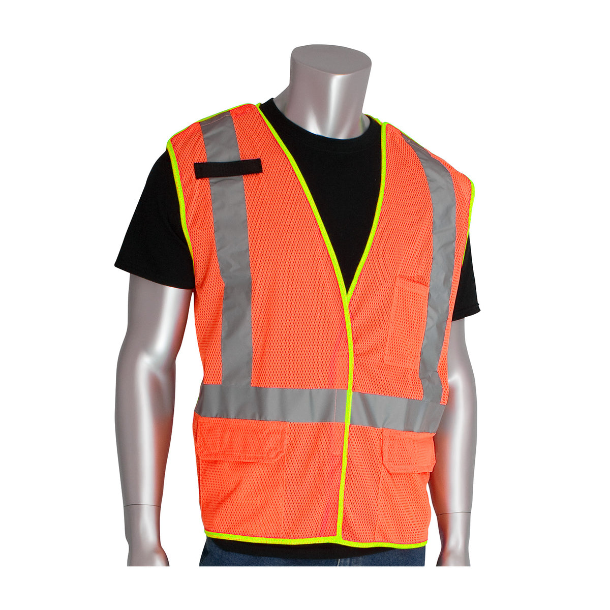 ANSI Type R Class 2 and CAN/CSA Z96 X-Back Breakaway Mesh Vest
