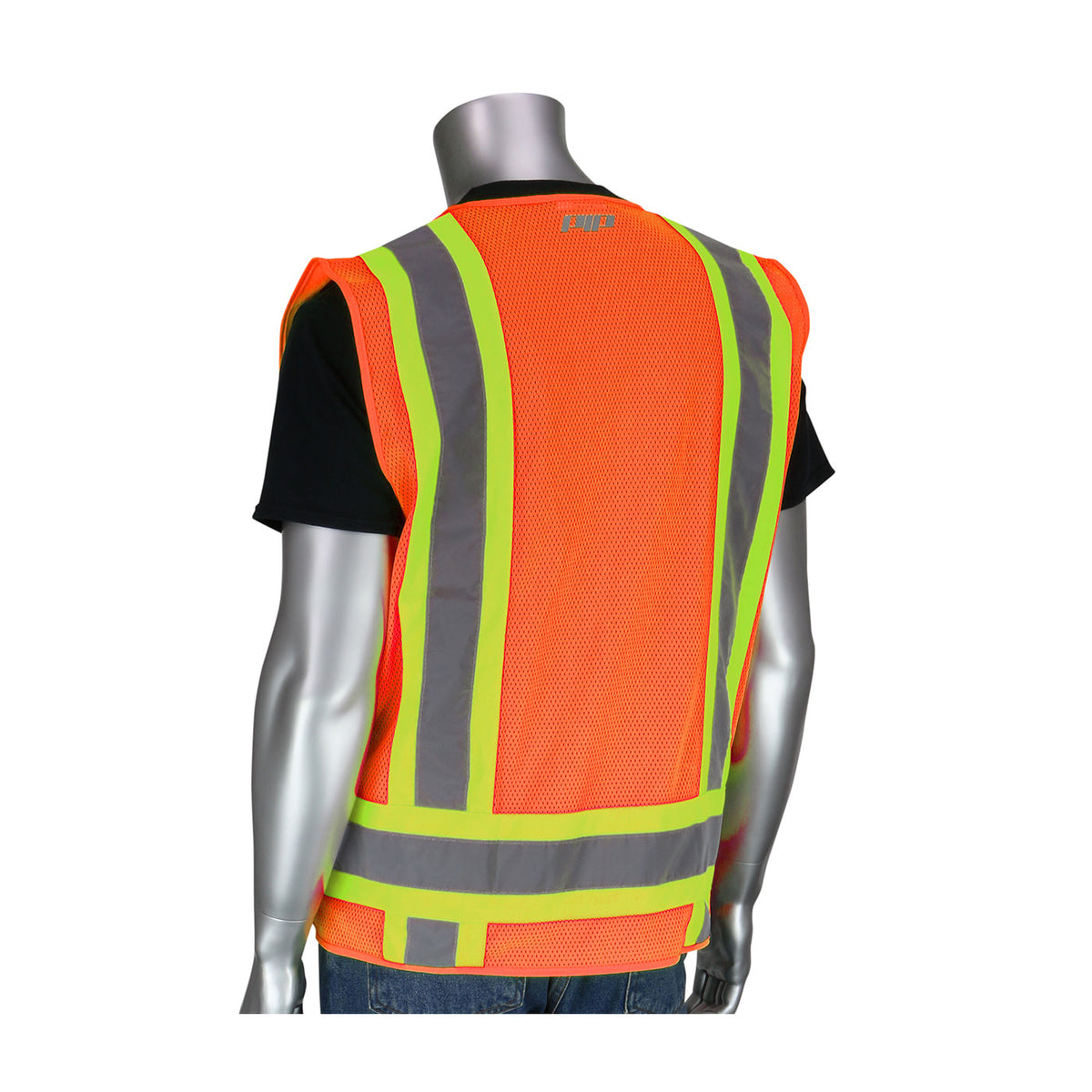 ANSI Type R Class 2 Two-Tone Eleven Pocket Mesh Surveyors Vest