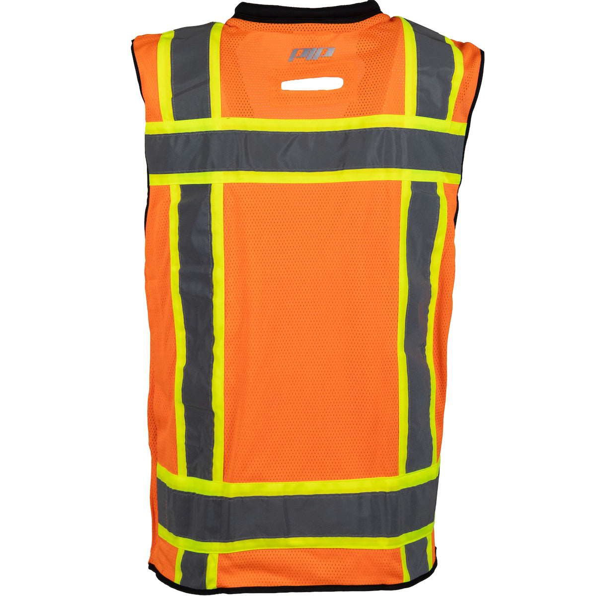 ANSI Type R Class 2 Black Bottom Mesh Vest with "D" Ring Access