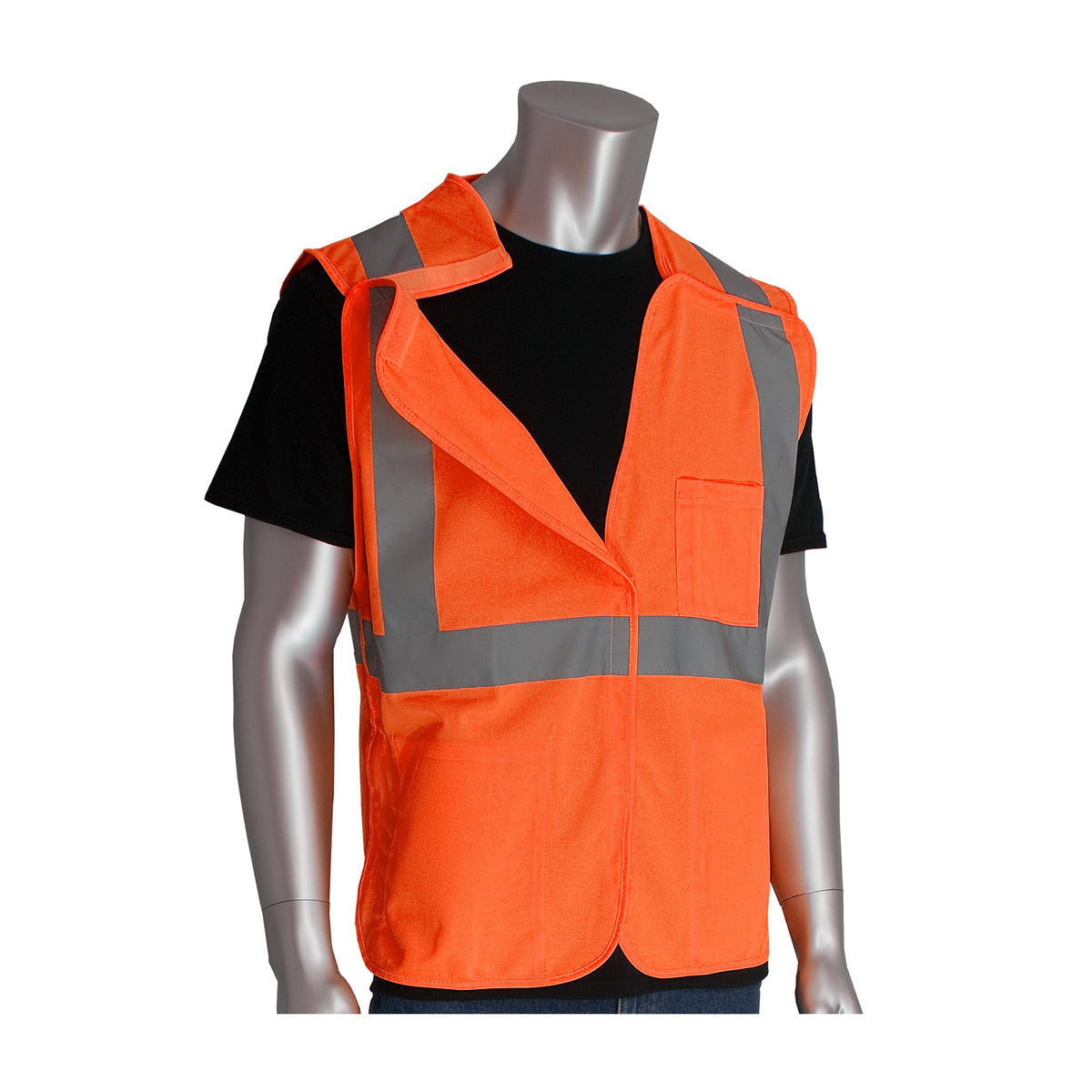 ANSI Type R Class 2 Three Pocket Solid Breakaway Vest