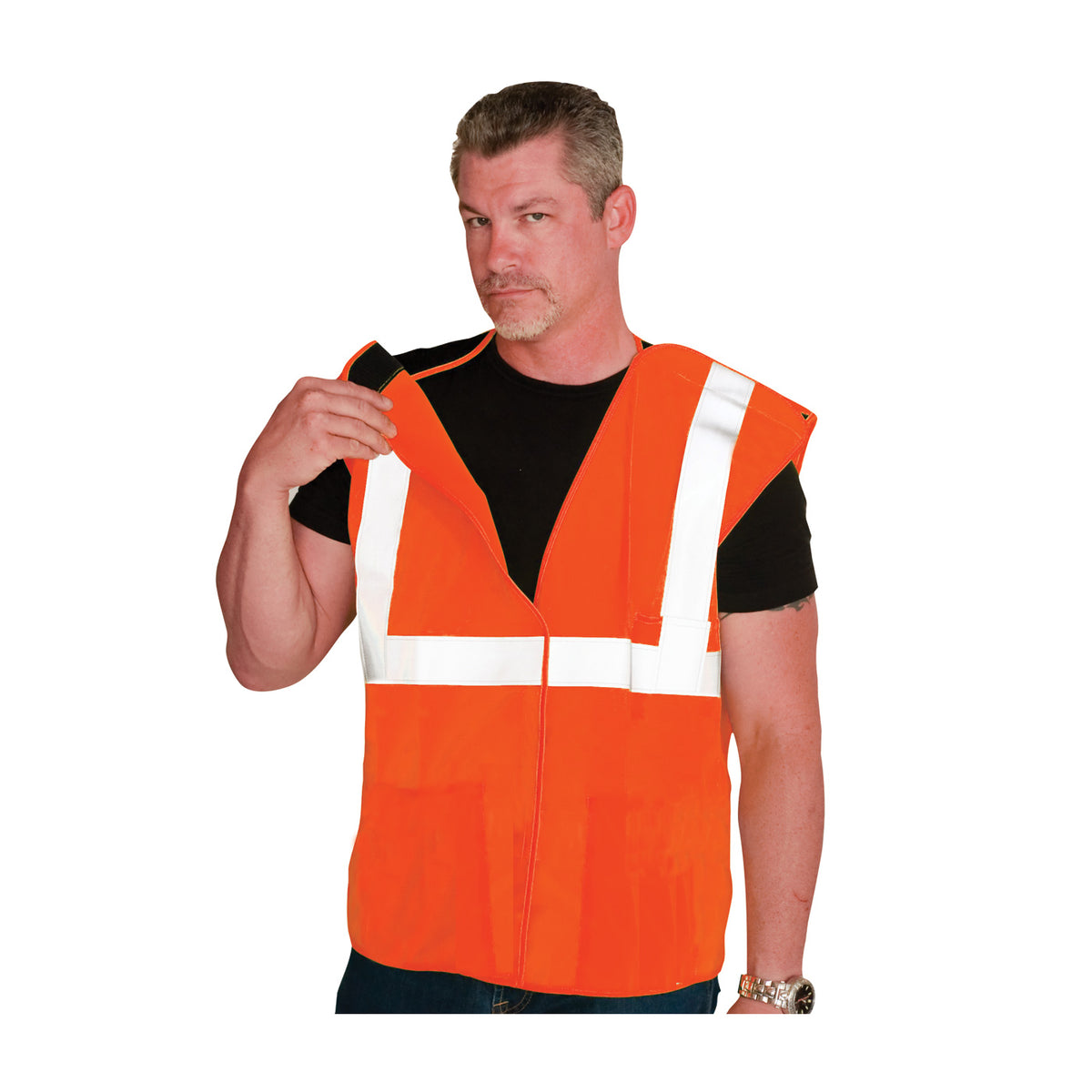 ANSI Type R Class 2 Three Pocket Solid Breakaway Vest