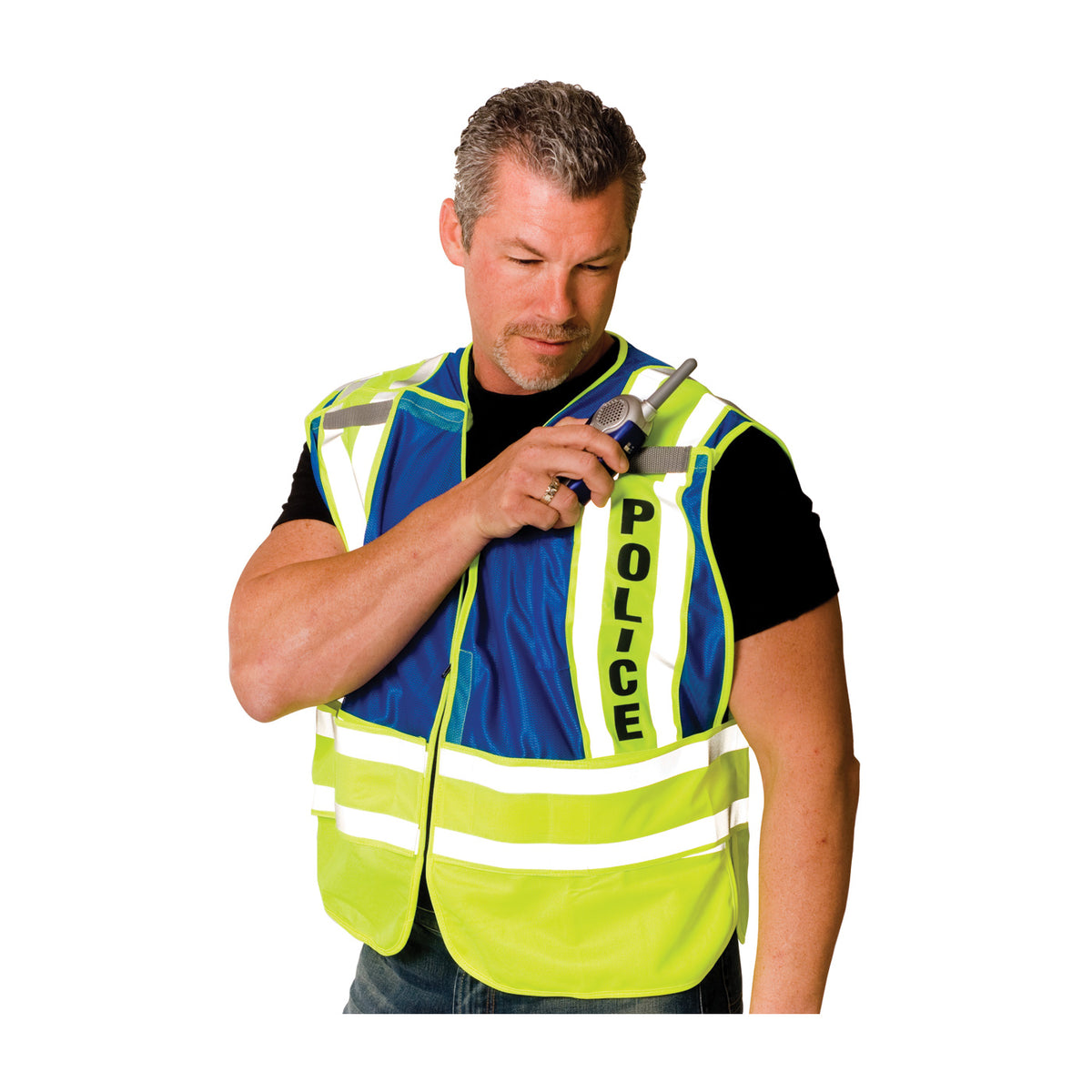 ANSI Type P Class 2 Public Safety Vest - POLICE Logo