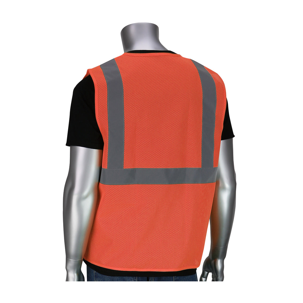 ANSI Type R Class 2 Dual-Sized Value Zipper Mesh Vest