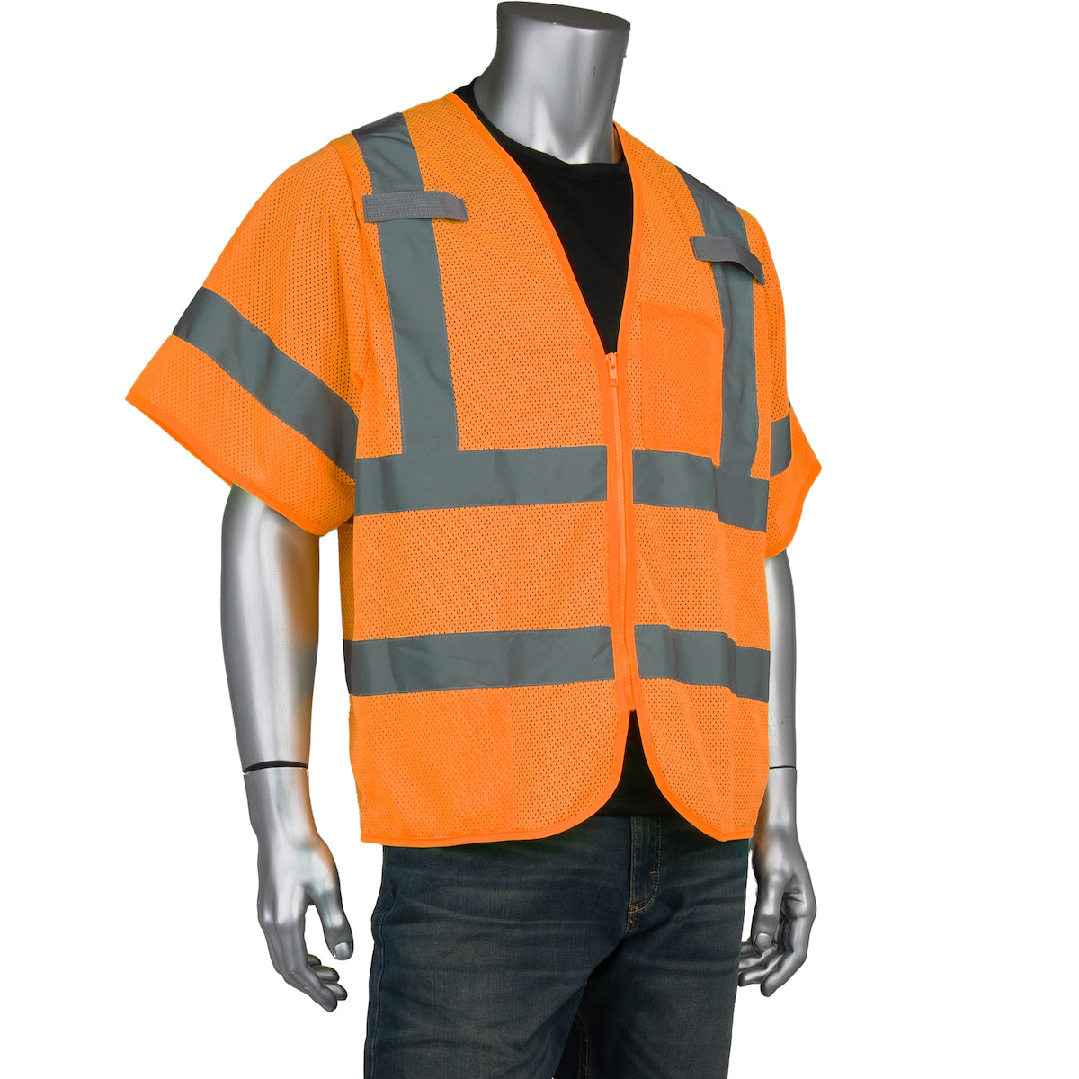 ANSI Type R Class 3 Dual-Sized Two Pocket Mesh Vest