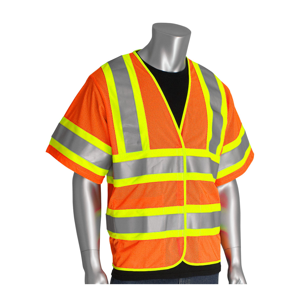 ANSI Type R Class 3 FR Treated Two-Tone Mesh Vest