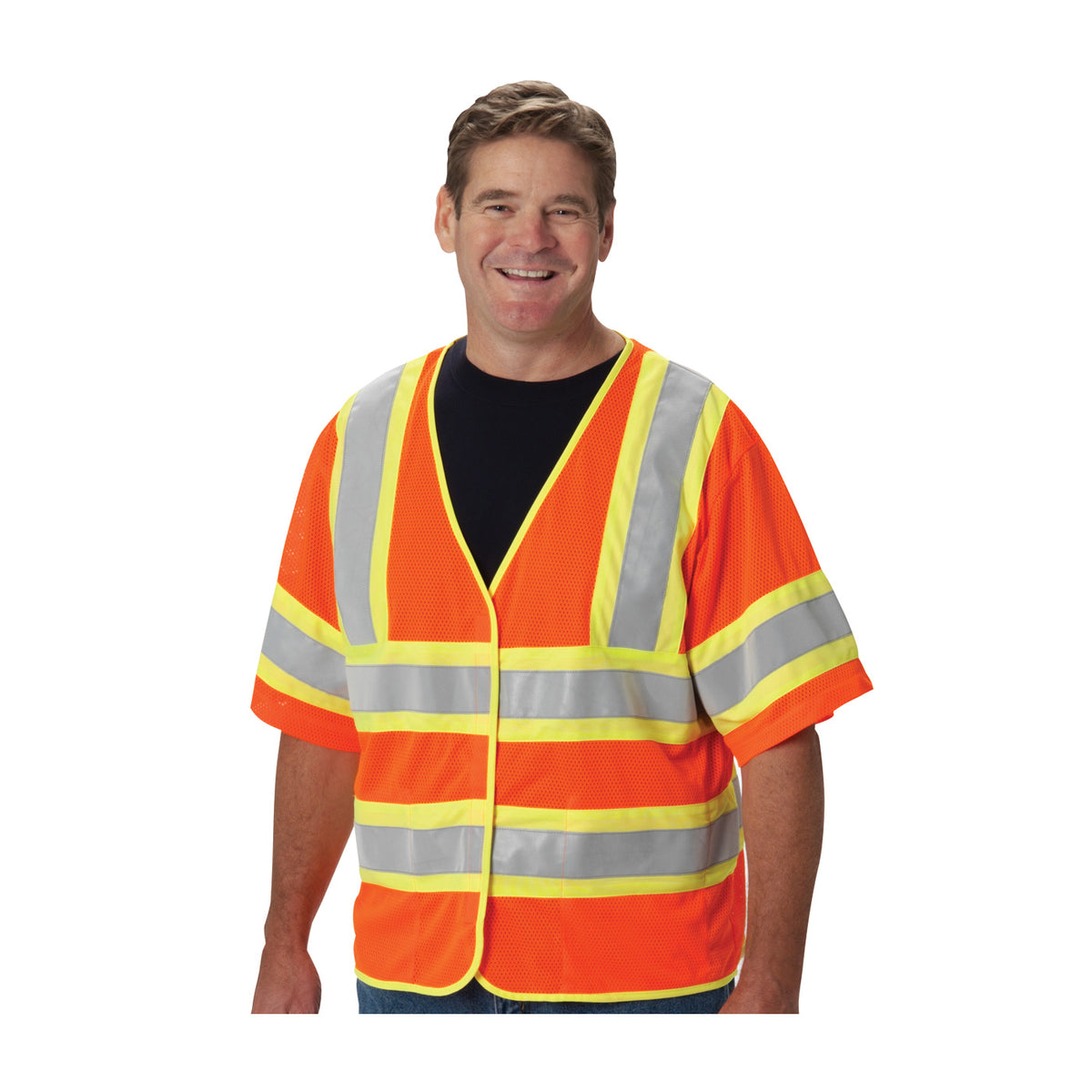 ANSI Type R Class 3 FR Treated Two-Tone Mesh Vest