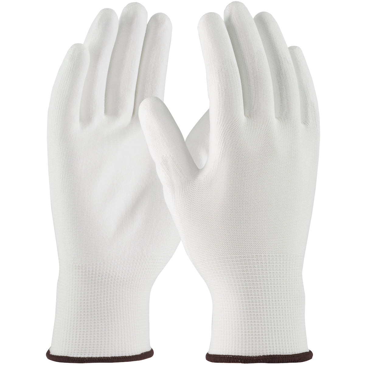 PIP Seamless Knit Polyester Glove with Polyurethane Coated Flat Grip on Palm &amp; Fingers