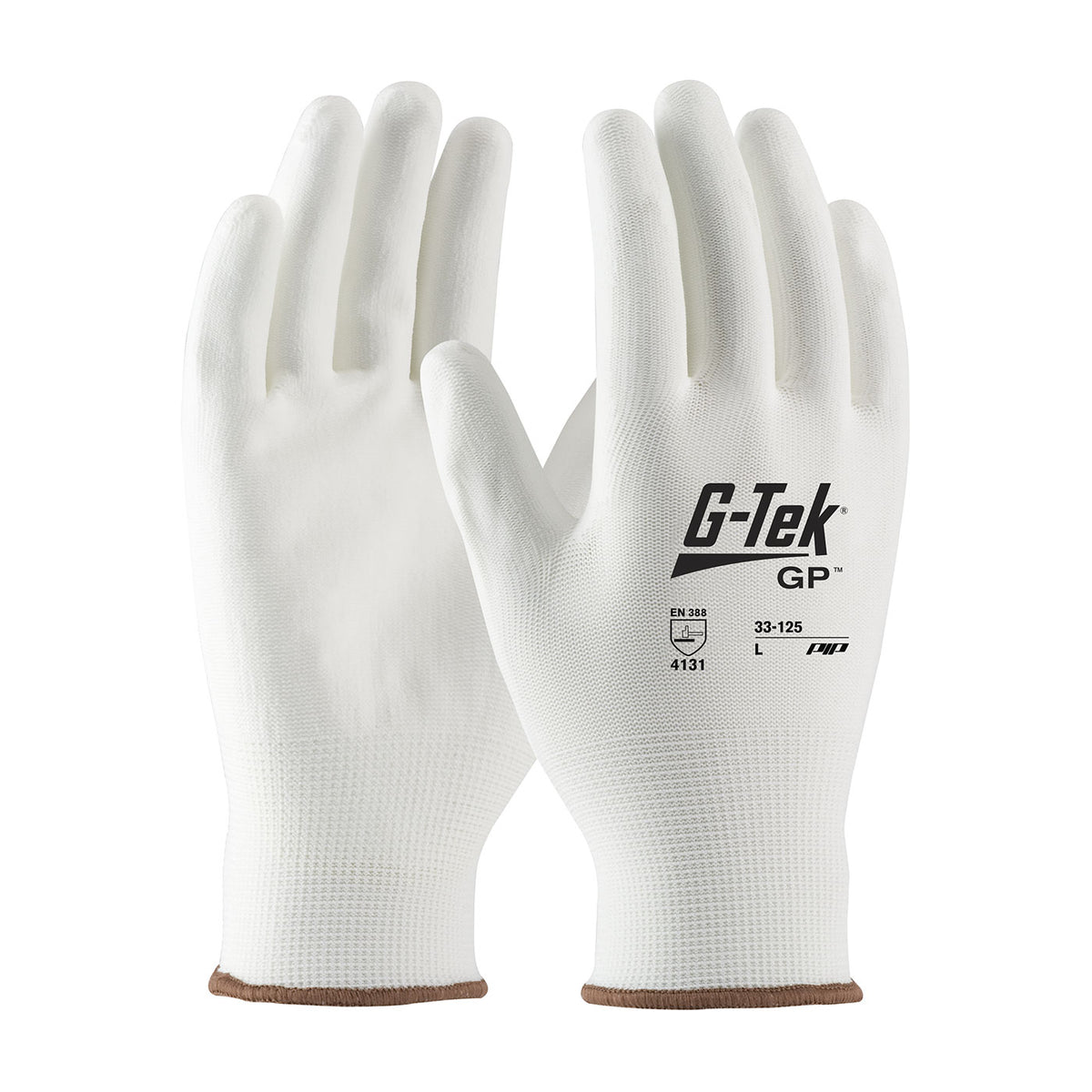 PIP Seamless Knit Nylon Blend Glove with Polyurethane Coated Flat Grip on Palm & Fingers - Touchscreen