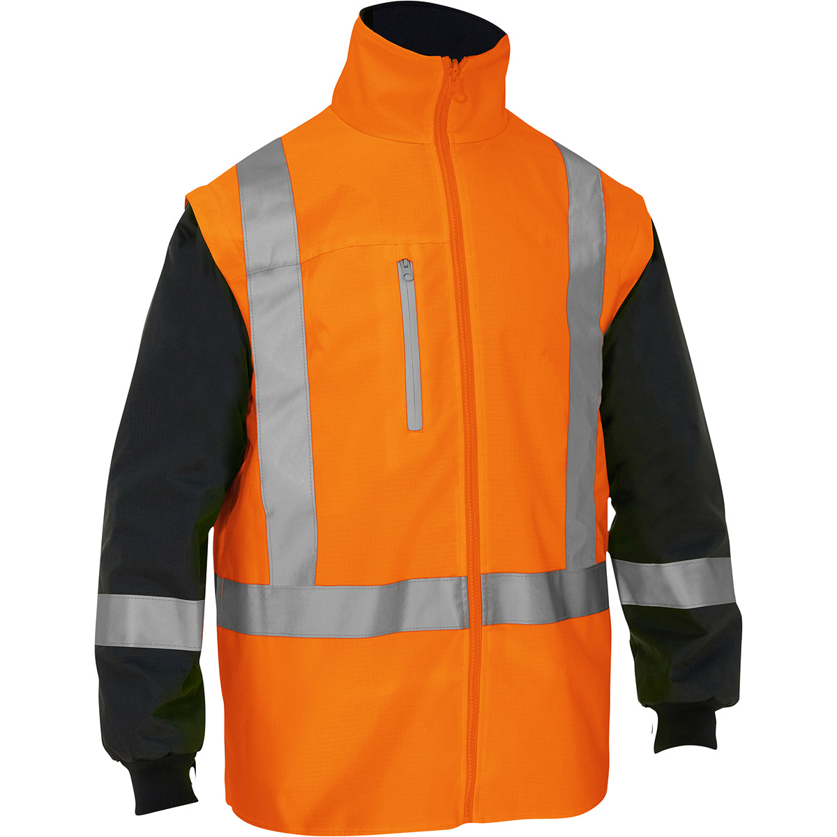 Bisley® 5-in-1 Class 3 Ripstop Jacket with Zip-Out Class 2 Inner Jacket