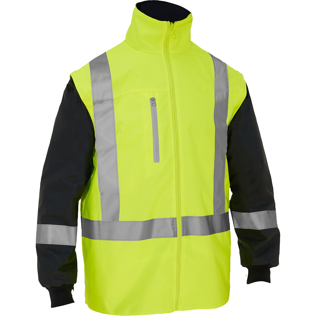 Bisley® 5-in-1 Class 3 Ripstop Jacket with Zip-Out Class 2 Inner Jacket