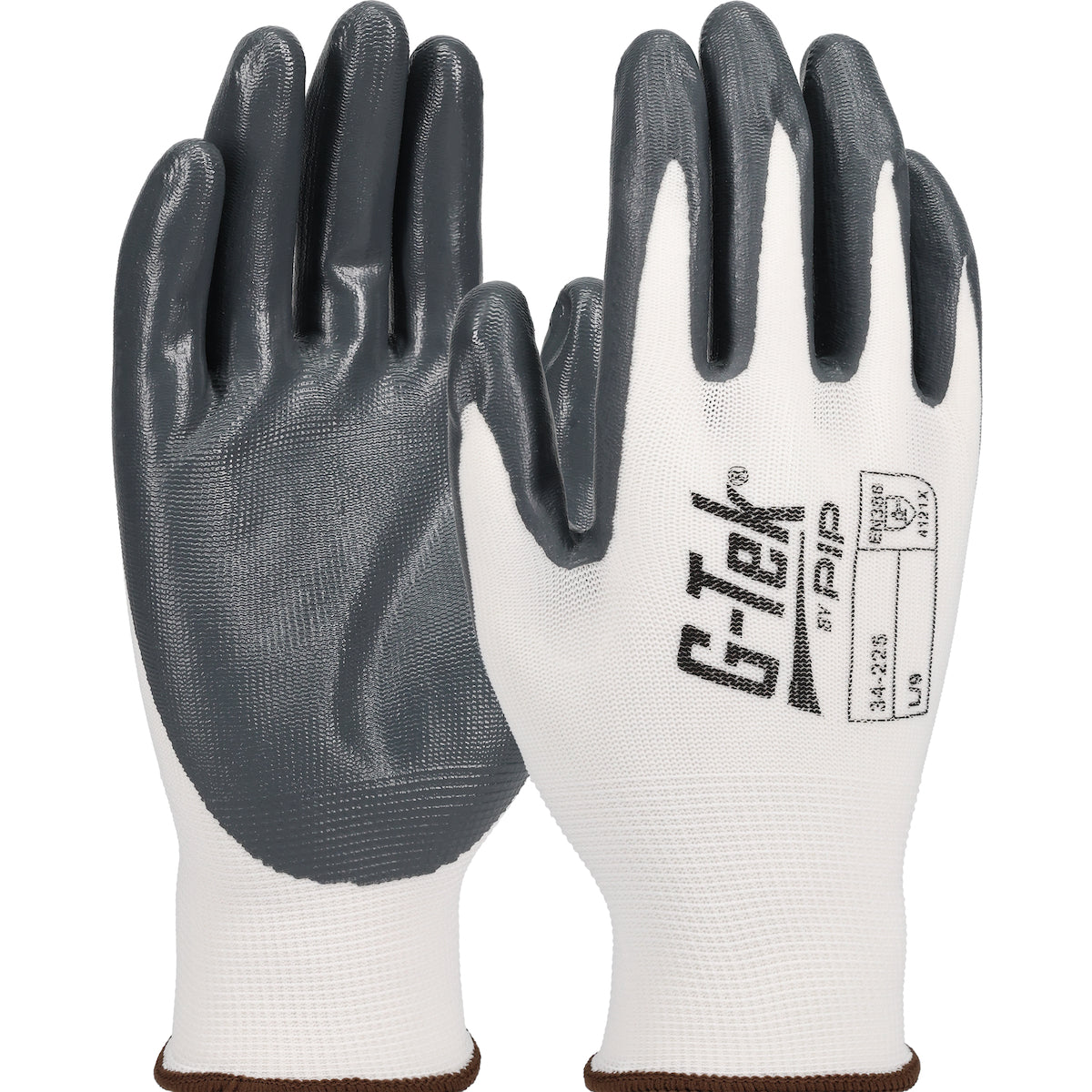 PIP Economy Seamless Knit Nylon Glove with Nitrile Coated Smooth Grip on Palm &amp; Fingers