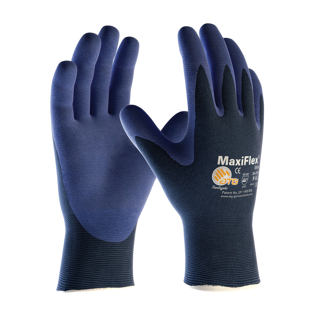 PIP Ultra Lightweight Seamless Knit Nylon Glove with Nitrile Coated MicroFoam Grip on Palm &amp; Fingers - Touchscreen