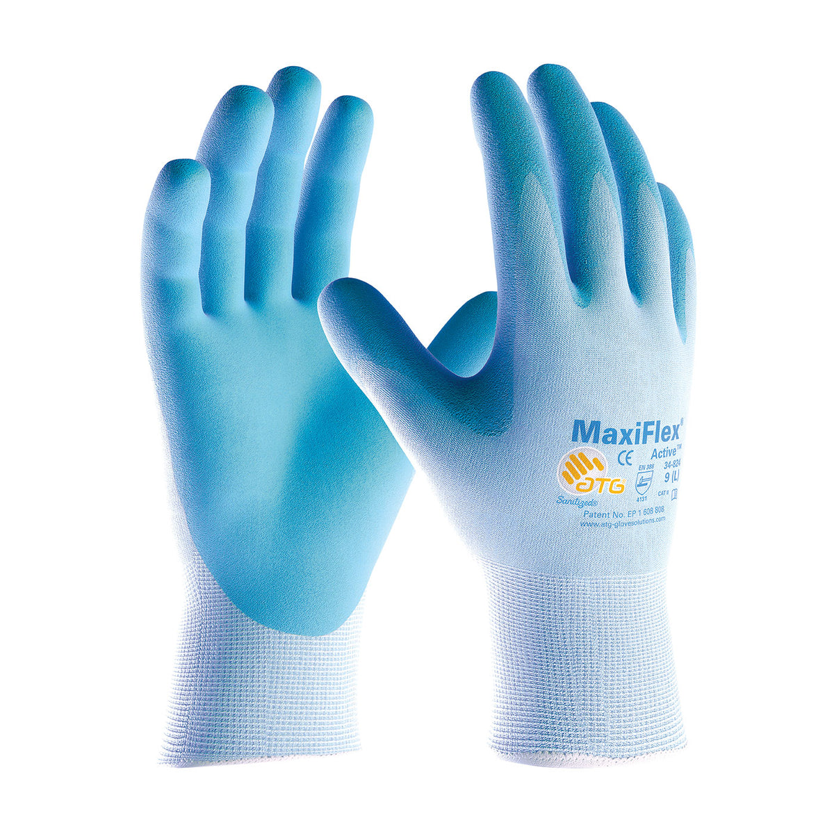 PIP Seamless Knit Nylon Glove with Ultra Lightweight Nitrile Coated MicroFoam Grip on Palm &amp; Fingers - Touchscreen